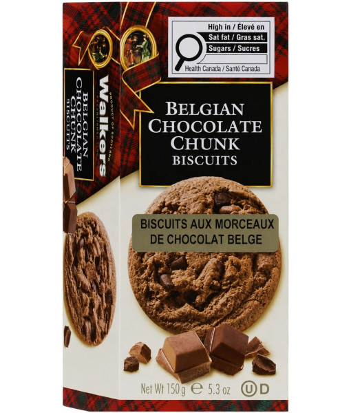 Walkers<br> Biscuits aux Morceaux de Chocolat Belge<br>150 g