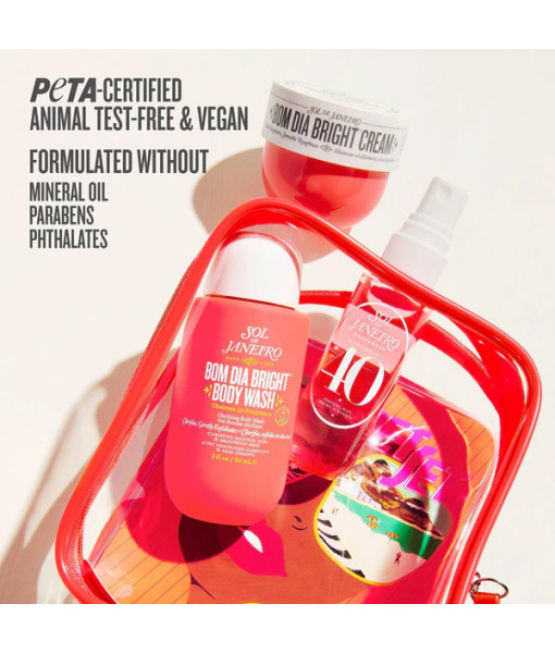 Sol de Janeiro<br>Ensemble voyage<br>Bom Dia Bright Jet Set<br>30ml + 90ml + 50ml