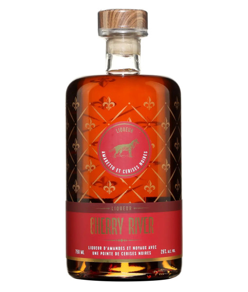 Cherry River Amaretto & Cerises Noires<br>Liqueur d'amande et noyau   |   750 ml   |   Canada  Québec