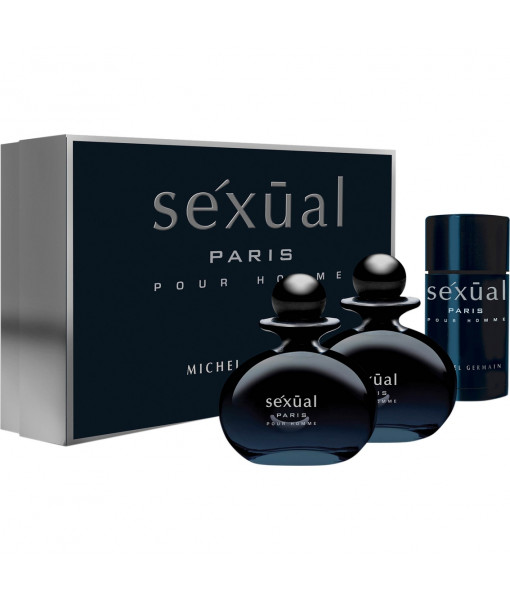 Michel Germain<br>Sexual Paris Pour Homme<BR>Eau de Toilette 125ml/4.2oz<br>After Shave 125ml/4.2 oz<br>Deodorant 80g/2.8 oz