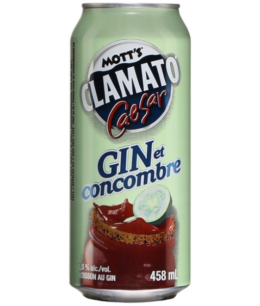 Mott's Clamato Caesar Gin & Cucumber<br>Spirit-based cooler | 458 ml | United States