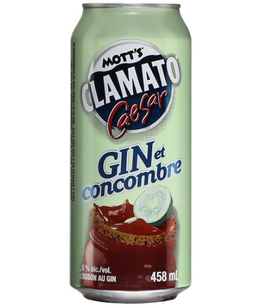 Mott's Clamato Caesar Gin et Concombre<br>Cooler au spiritueux | 458 ml | États-Unis