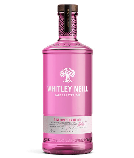 Whitley Neill Pink Grapefruit<br>Gin aromatisé | 1 L | Angleterre