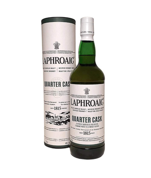 Laphroaig Quarter Cask Islay Single Malt<br>Whisky écossais   |   750 ml   |   Royaume Uni,  Écosse