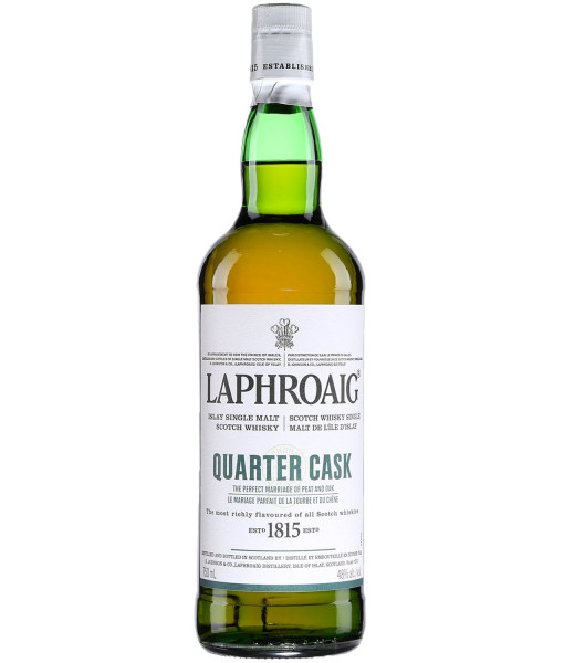 Laphroaig Quarter Cask Islay Single Malt<br>Whisky écossais   |   750 ml   |   Royaume Uni  Écosse