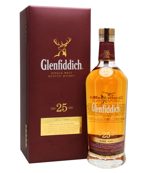 Glenfiddich 25 Year Old Rare Oak Single Malt Scotch<br>Scotch whisky | 700 ml | United Kingdom