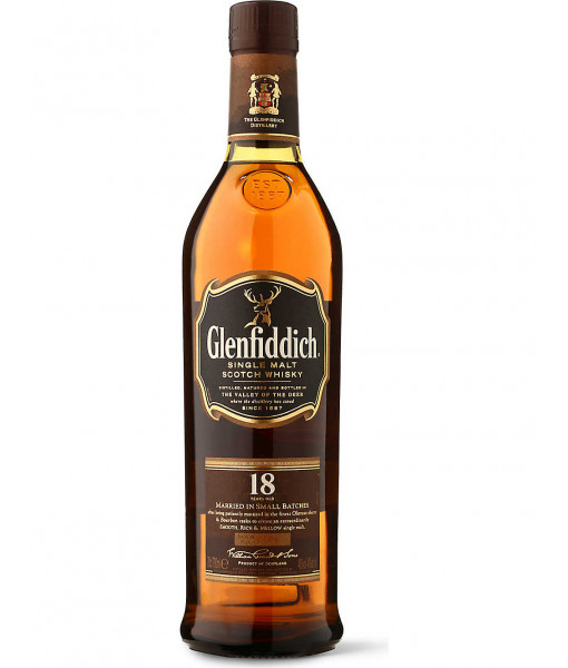 Glenfiddich 18 Years Old Highland Single Malt Scotch<br>Scotch whisky | 700 ml | United Kingdom