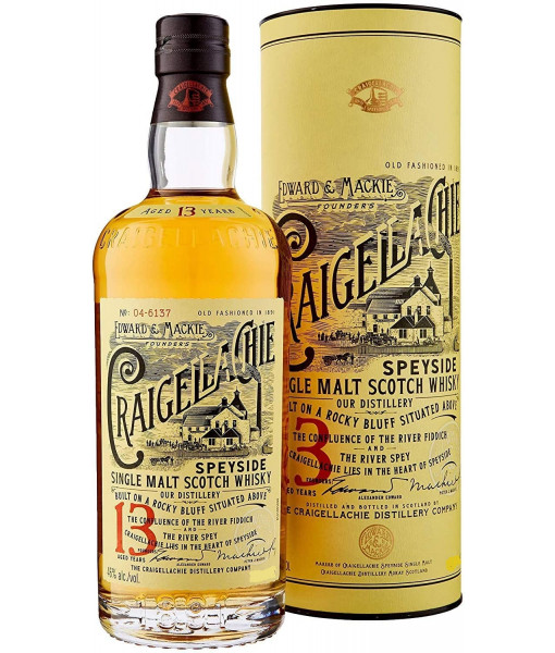 Craigellachie 13 Year Old Single Malt Scotch<br>Scotch whisky | 1 L |<br>United Kingdom