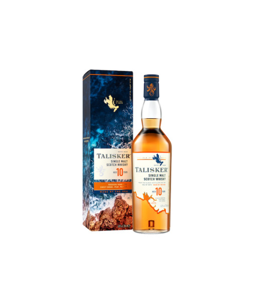 Talisker 10 ans Isle of Skye Scotch Single Malt <br>Scotch whisky   |   1 L  |   United Kingdom  Scotland