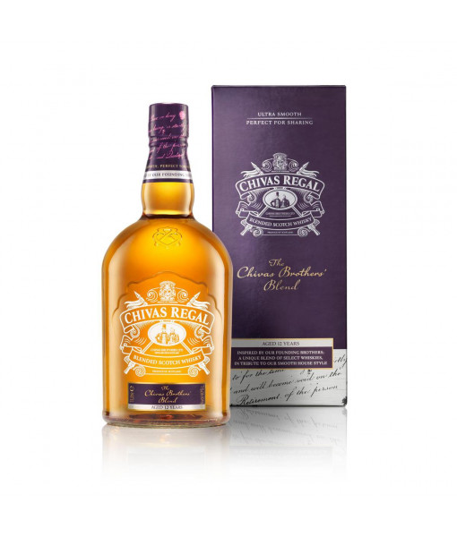Chivas The Brothers Blend 12 Year Old Blended Scotch<br>Scotch whisky | 1 L |<br>United Kingdom