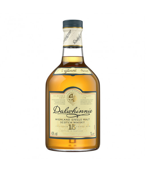 Dalwhinnie 15 ans Highland Single Malt Scotch<br>Whisky écossais | 1 L | Royaume Uni