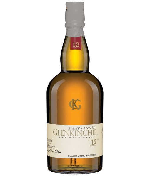 Glenkinchie 12 Ans Lowlands Single Malt Scotch<br>Whisky écossais | 750 ml | Royaume Uni