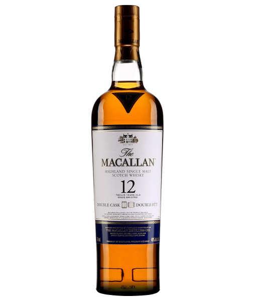 Macallan 12 Ans Double Cask Highland Single Malt Scotch<br>Whisky écossais | 750 ml | Royaume Uni