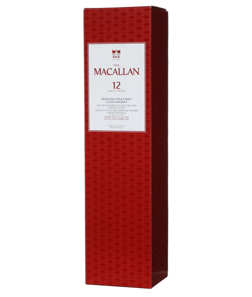 The Macallan Sherry Oak 12 Ans Highland Single Malt<br>Whisky écossais   |   750 ml   |   Royaume Uni,  Écosse