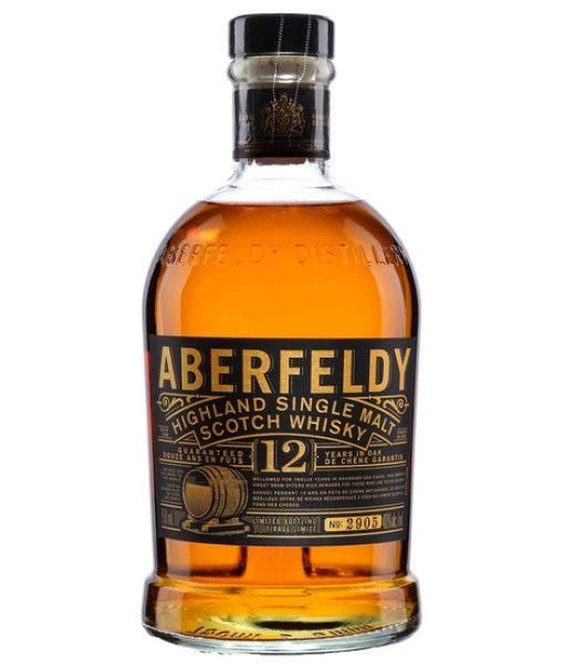 Aberfeldy 12 Single Malt Scotch Whisky<br> Whisky écossais | 750 ml | Royaume Uni, Écosse