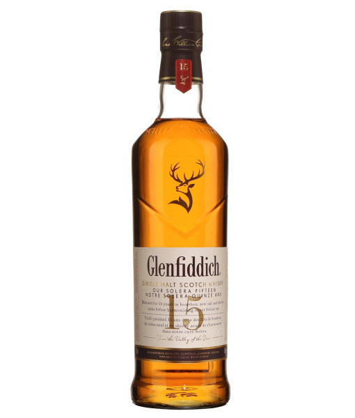 Glenfiddich 15 Ans Solera Highland Single Malt Scotch<br>Whisky écossais | 750 ml | Royaume Uni