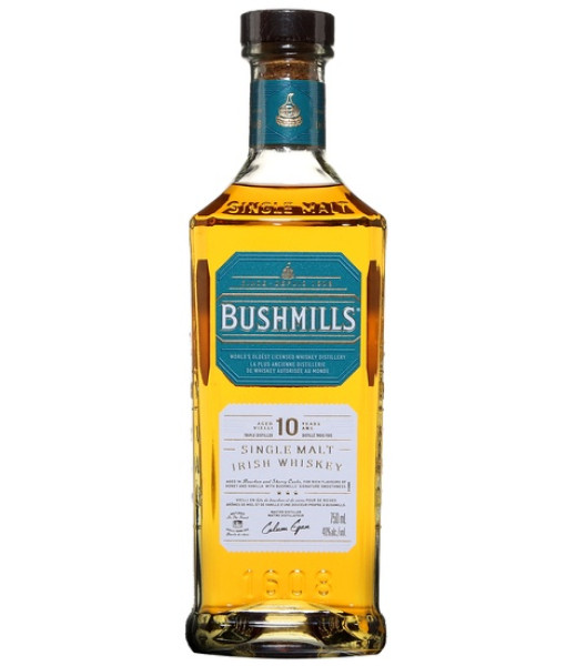 Bushmills 10 ans Single Malt<br>Irish whiskey | 750 ml | United Kingdom, North Ireland