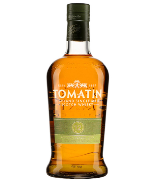 Tomatin Douze Ans Highland Single Malt<br>Whisky écossais   |   750 ml   |   Royaume Uni  Écosse