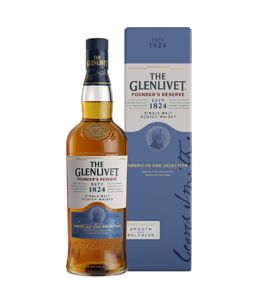The Glenlivet Founder's Reserve Single malt<br>Whisky écossais   |   1L  |   Royaume Uni  Écosse