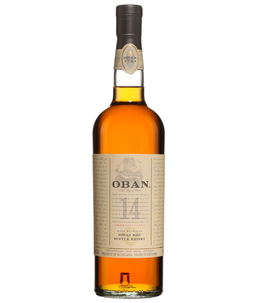 Oban 14 ans Highland Single Malt<br>Whisky écossais   |   750 ml   |   Royaume Uni  Écosse