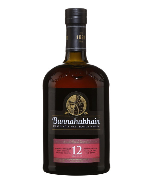 Bunnahabhain 12 ans Islay Single Malt<br>Whisky écossais   |   750 ml   |   Royaume Uni  Écosse