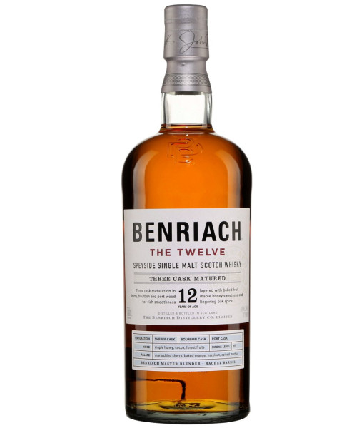 BenRiach The Twelve Speyside Single Malt<br>Scotch whisky   |   750 ml   |   United Kingdom  Scotland