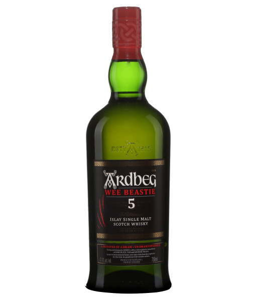 Ardbeg Wee Beastie 5 Ans Islay Single Malt<br>Whisky écossais   |   750 ml   |   Royaume Uni  Écosse