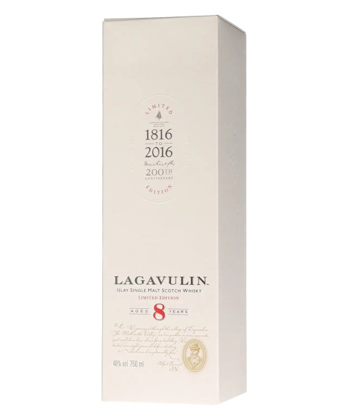 Lagavulin 8 ans Islay Single Malt<br>Whisky écossais   |   750 ml   |   Royaume Uni,  Écosse
