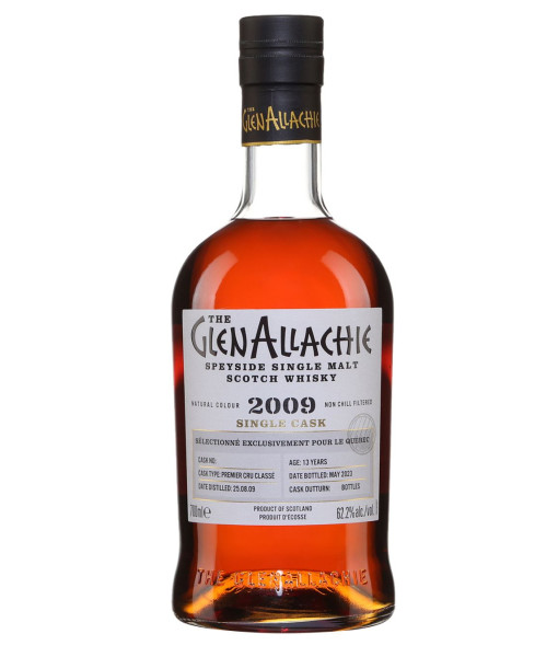 GlenAllachie Single Cask Premier Cru Classé Hogshead Cask #1193 2009<br>Whisky écossais   |   700 ml   |   Royaume Uni  Écosse