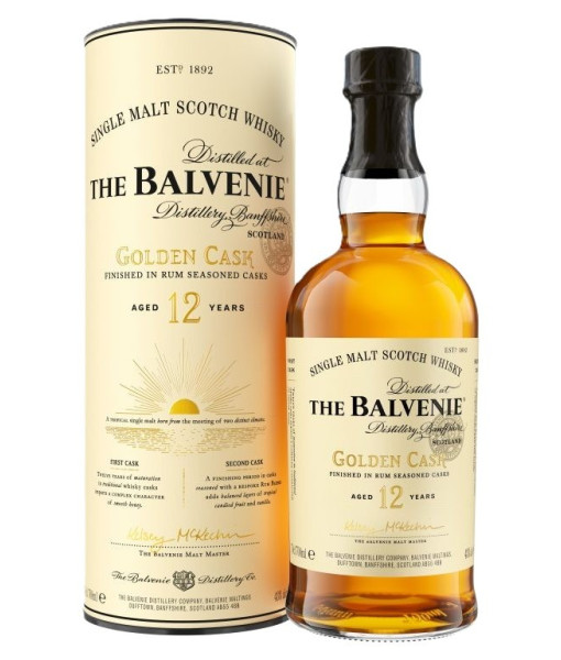 The Balvenie 12 Golden Cask Single Malt <br>Whisky écossais | 700 ml | Royaume-Uni, Écosse