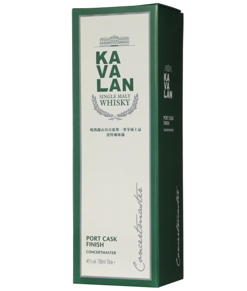 Kavalan Concertmaster Port Cask Finish Single Malt<br>Whisky   |   700 ml   |   Chine,  Territoire douanier distinct de Taïwan – Taipei chinois