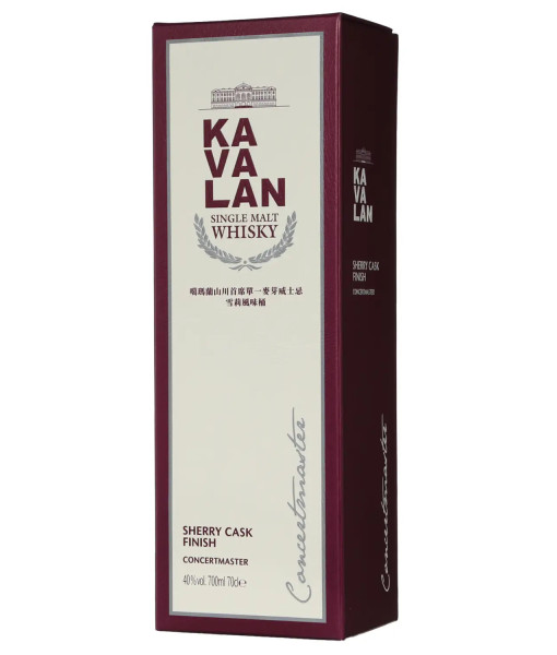 Kavalan Concertmaster Sherry Cask Finish Single Malt<br>Whisky   |   700 ml   |   Chine,  Territoire douanier distinct de Taïwan – Taipei chinois