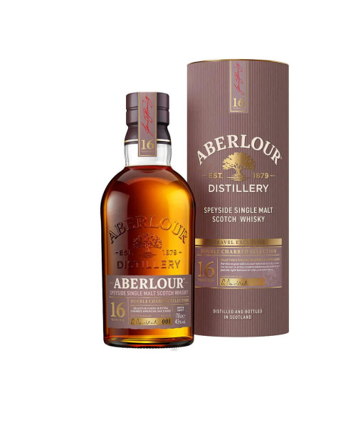 Aberlour 16 Ans Double Charred Selection Speyside Single Malt<br>Whisky écossais   |   700 ml   |  Royaume Uni, Écosse