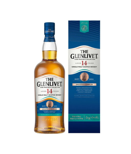The Glenlivet 14 Years Speyside Single Malt <br> Whisky écossais | 1 L | Royaume Uni, Écosse