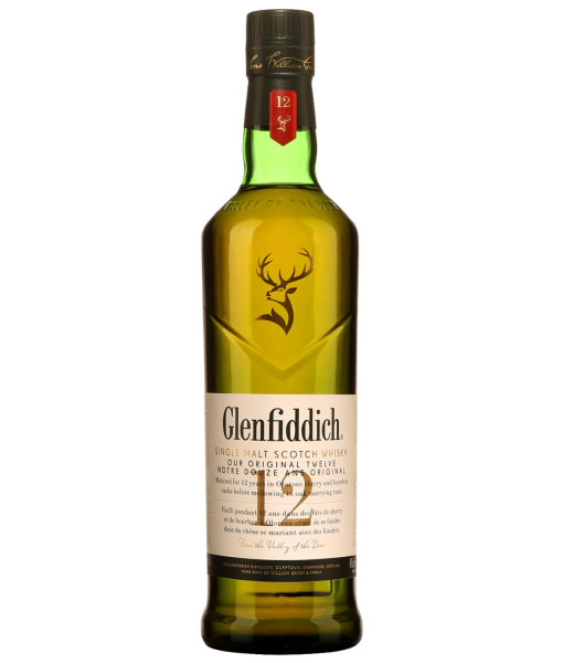 Glenfiddich 12 Ans Highland Single Malt Scotch Whisky<br>Whisky écossais   |   750 ml   |   Royaume Uni  Écosse