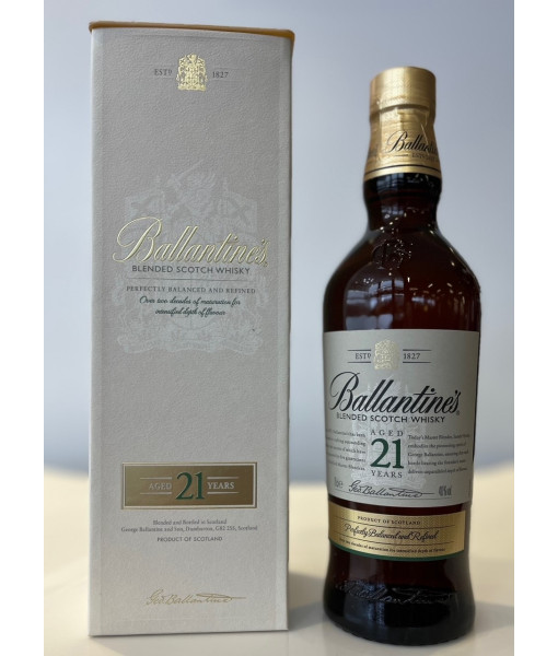 Ballantine's 21 Ans Blended Scotch<br>Whisky écossais | 700 ml | Royaume Uni