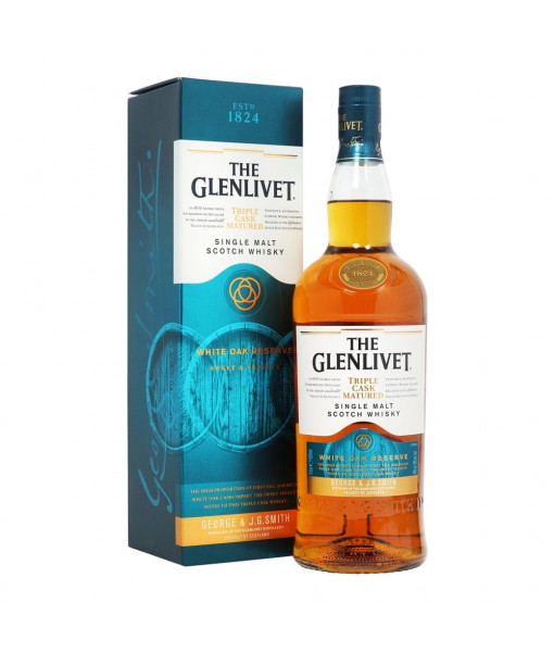 The Glenlivet Triple Cask Matured White Oak Reserve Single Malt<br>Whisky écossais | 1 L | Royaume Uni