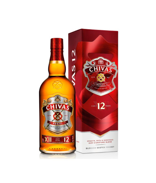 CHIVAS REGAL 12 ans Whisky Ecossais - 40%, 1L : : Epicerie