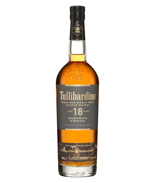 Tullibardine 18 Ans Highlands Single Malt<br>Whisky écossais   |   750 ml   |   Royaume Uni  Écosse